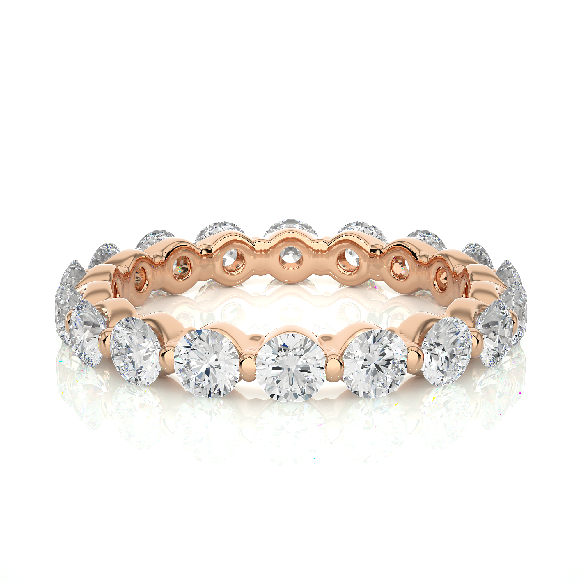 2.01 Carat H Color VS1 Clarity Diamond Studded Natural Diamond Ring.